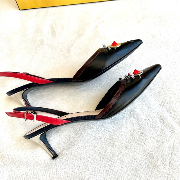 Fendi Monster Kitten Heel Full Set - Picture 4 of 10